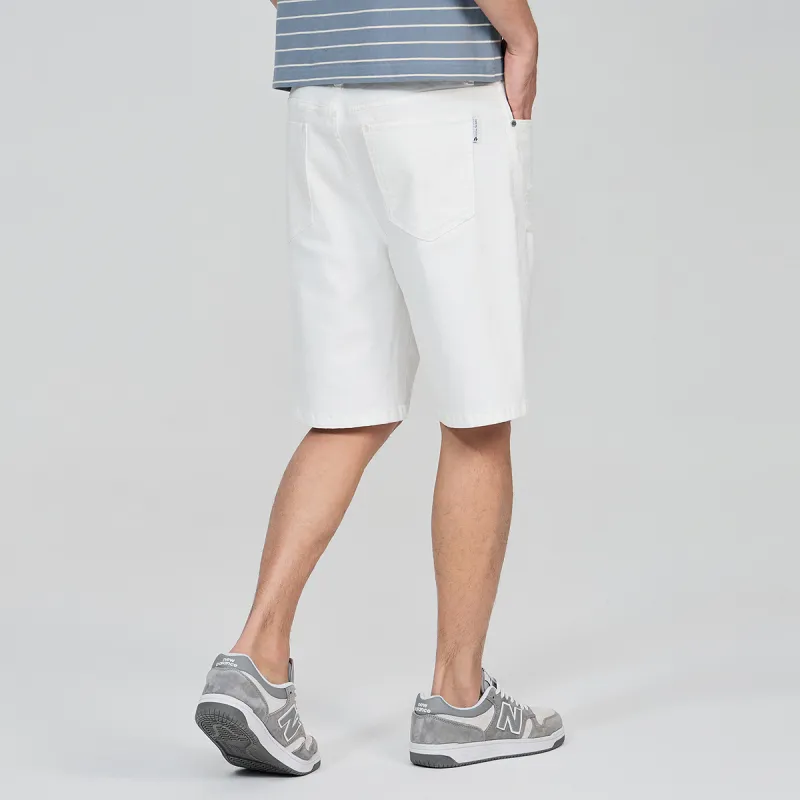 Dance With Wolves Denim Shorts Men's Raw White-4