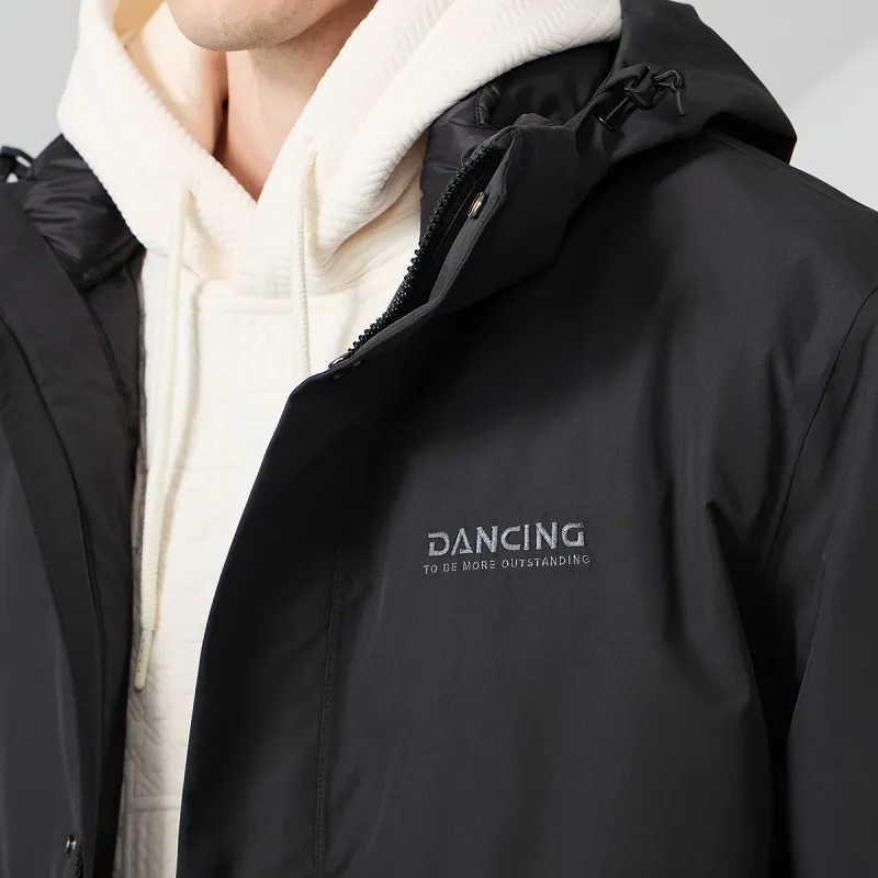 Dance with wolves Windbreaker Jackets Men Black-7