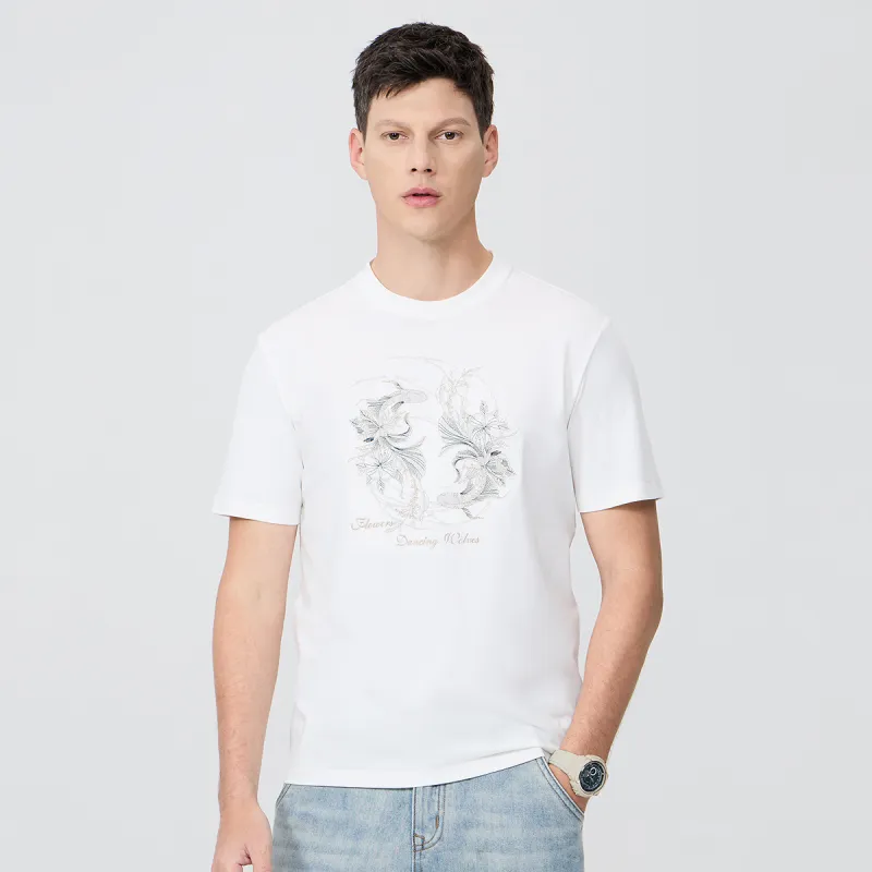 Dance With Wolves T Shirt Men's Raw White-3