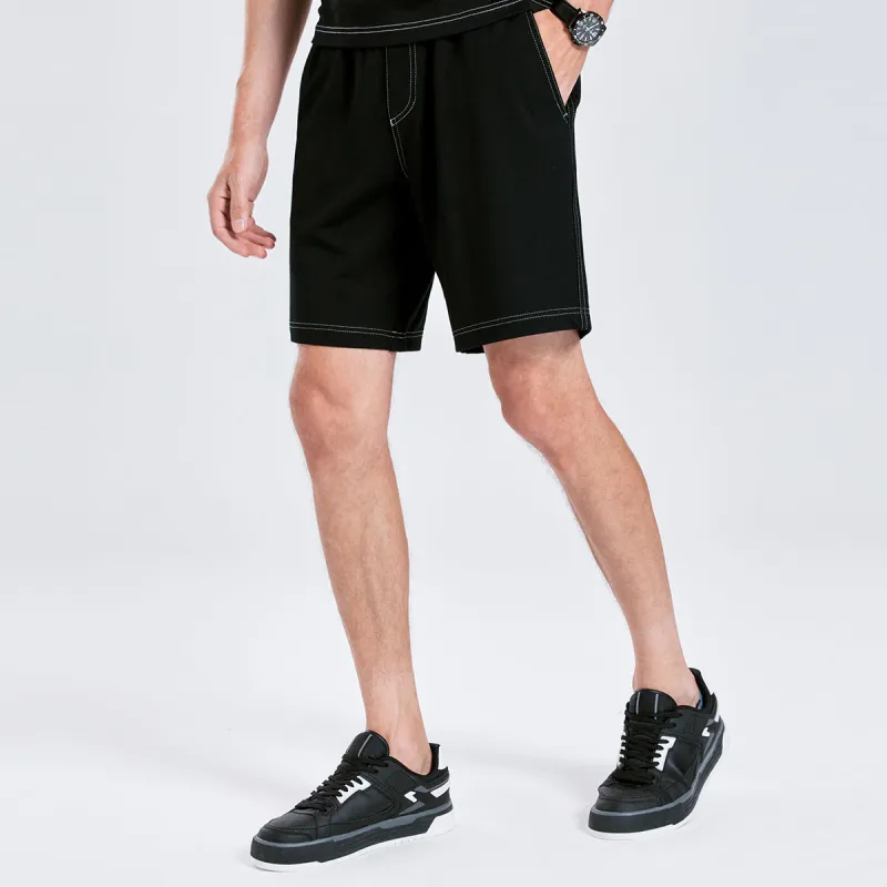 Dance With Wolves Casual Shorts Men's Black-3