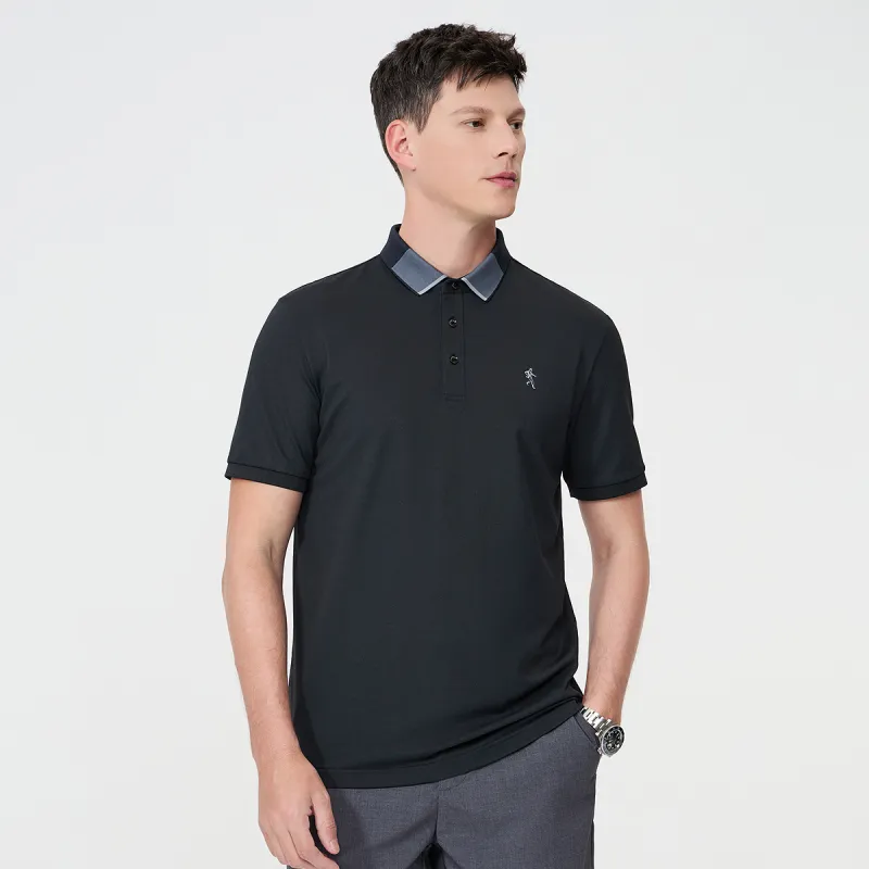 Dance With Wolves Polo Shirt Men's Black-3