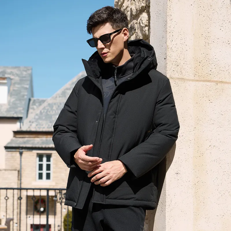 Dance With Wolves Down Jacket Men's Black-7