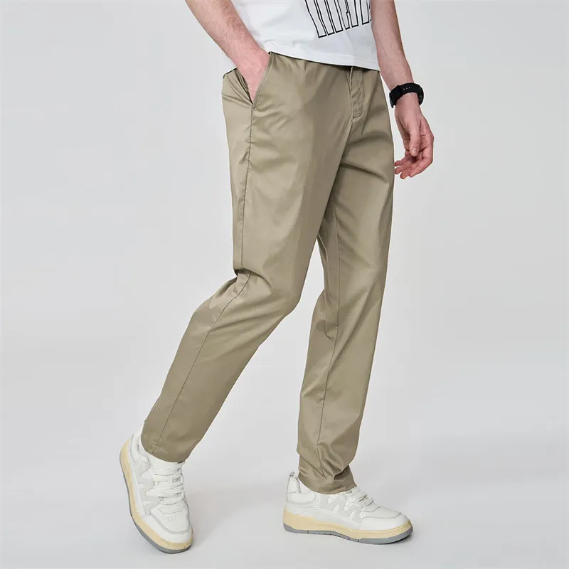 FAIRWHALE Casual Pants Men's Khaki-5