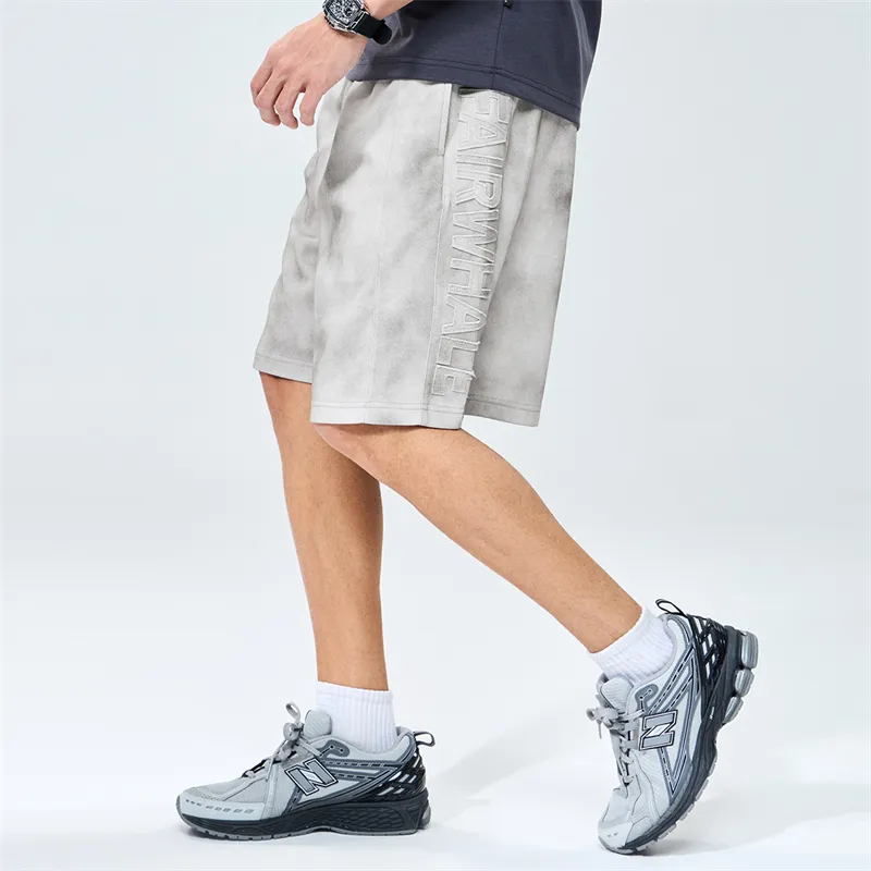 FAIRWHALE Casual Shorts Unisex 003 Medium Gray-4