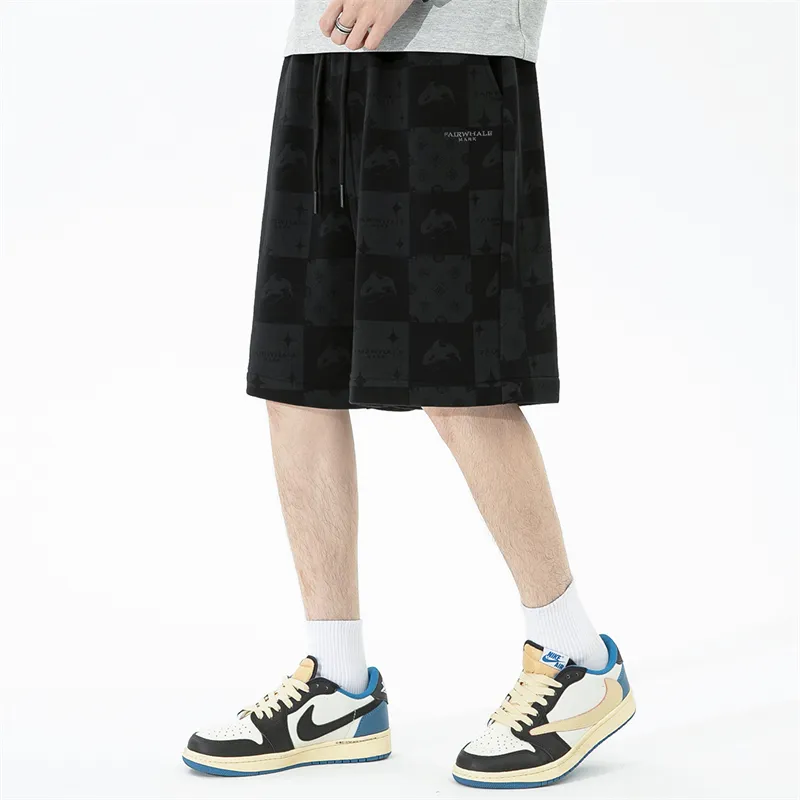 FAIRWHALE Casual Shorts Unisex Black-2