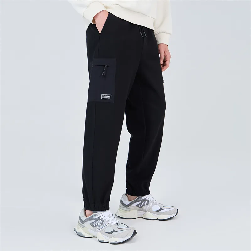FAIRWHALE Casual Pants Unisex Black-3