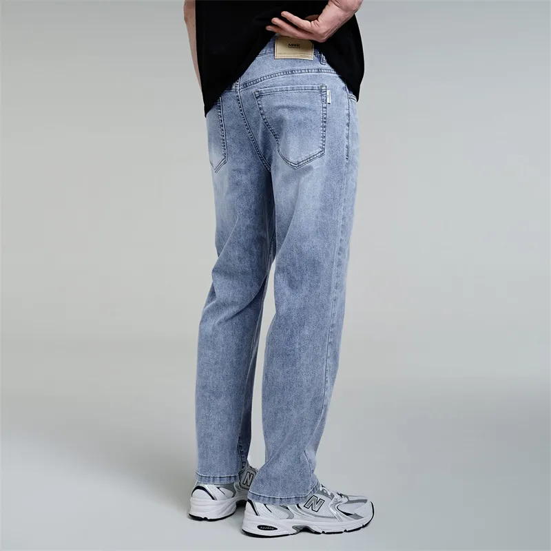 FAIRWHALE Jeans Men 113 Light Blue-5