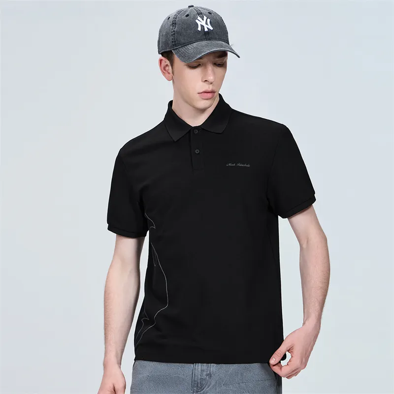 FAIRWHALE Polo Shirts Unisex 001 Black-3
