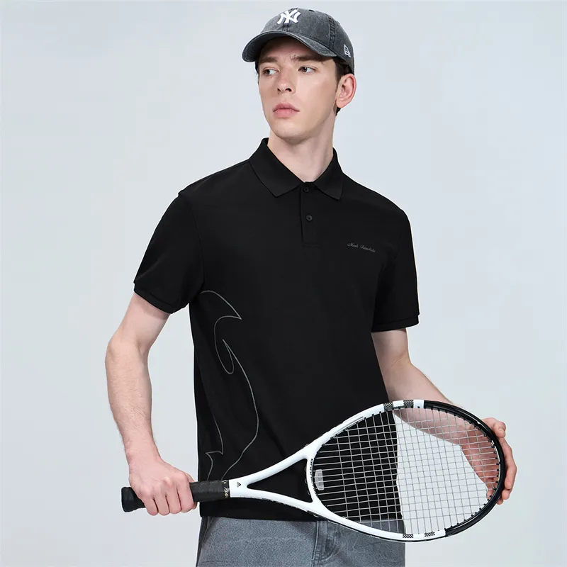 FAIRWHALE Polo Shirts Unisex 001 Black-4