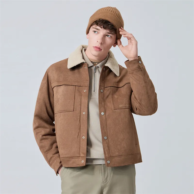 FAIRWHALE Jackets Coats Men's Khaki-1