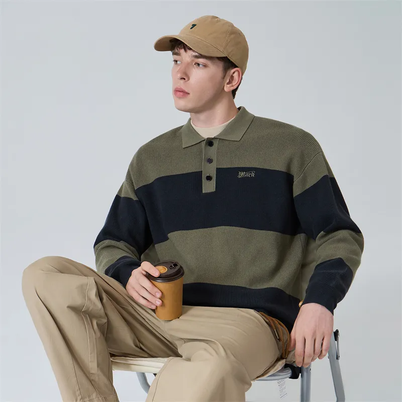 FAIRWHALE Sweater Unisex Army Green-3
