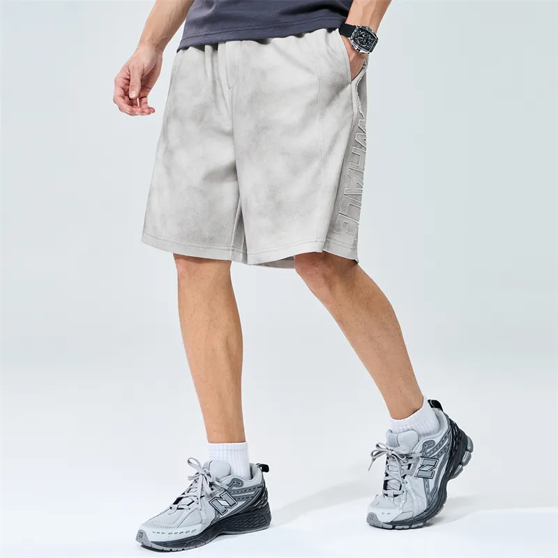 FAIRWHALE Casual Shorts Unisex 003 Medium Gray-2