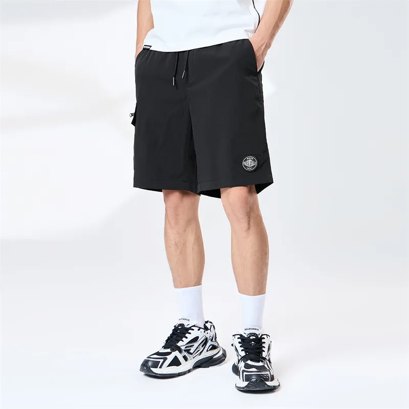FAIRWHALE Cargo Shorts Unisex Black-2