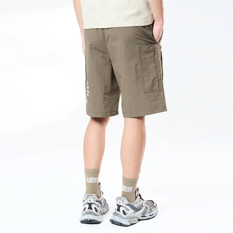 FAIRWHALE Cargo Shorts Unisex Dark Army Green-4