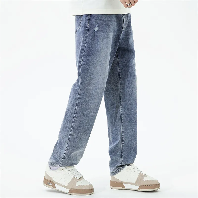 FAIRWHALE Jeans Unisex Medium Blue-4