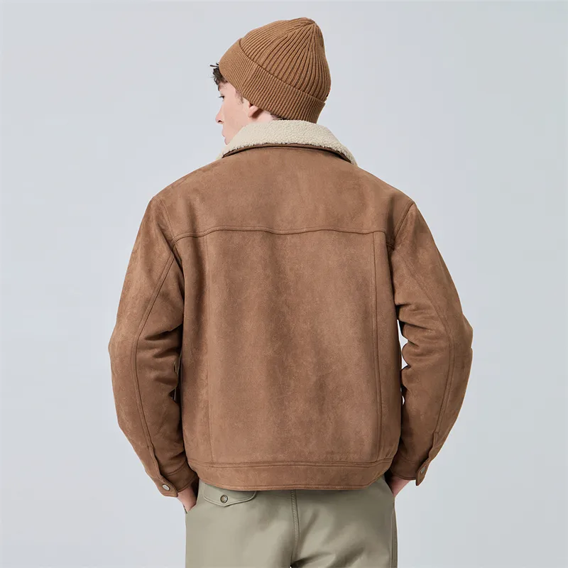 FAIRWHALE Jackets Coats Men's Khaki-4