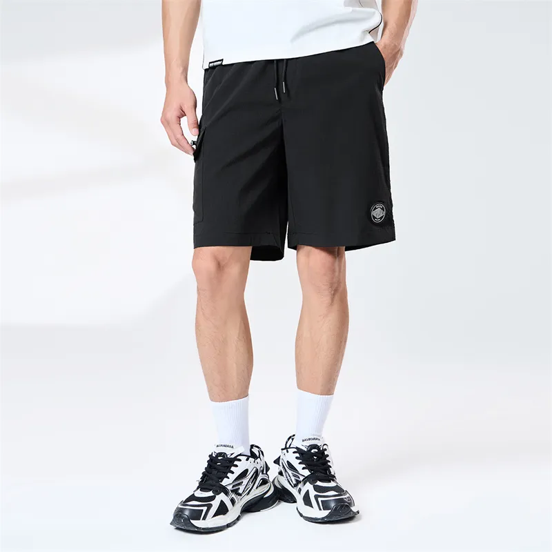 FAIRWHALE Cargo Shorts Unisex Black-4