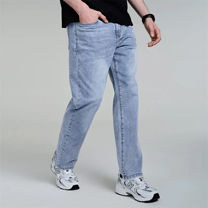 FAIRWHALE Jeans Men 113 Light Blue-4