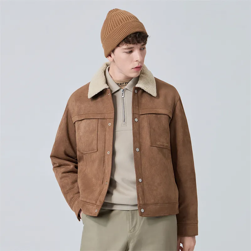 FAIRWHALE Jackets Coats Men's Khaki-3