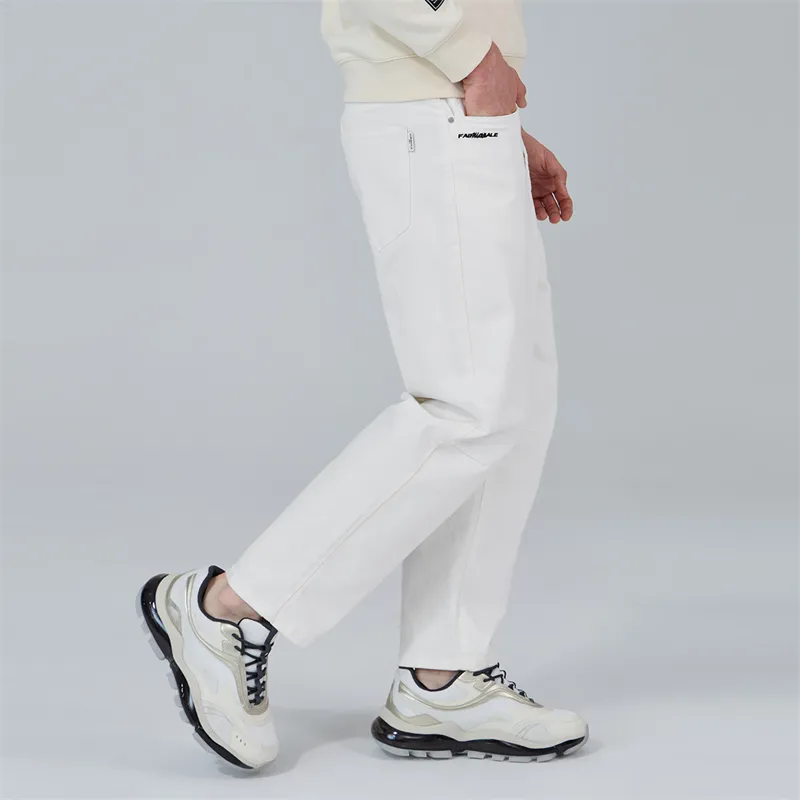 FAIRWHALE Jeans Unisex Raw White-3