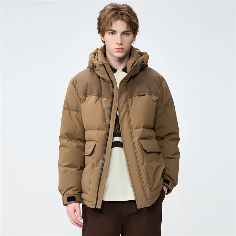 FAIRWHALE Down Jackets Unisex 701 Khaki-3