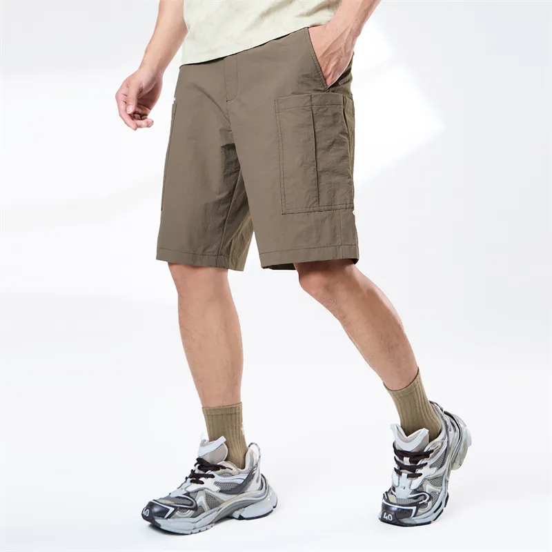 FAIRWHALE Cargo Shorts Unisex Dark Army Green-3