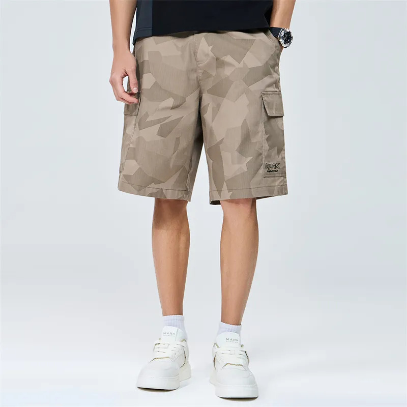 FAIRWHALE Casual Shorts Unisex Khaki-2