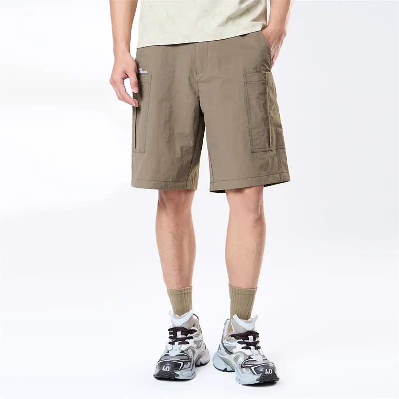 FAIRWHALE Cargo Shorts Unisex Dark Army Green-2