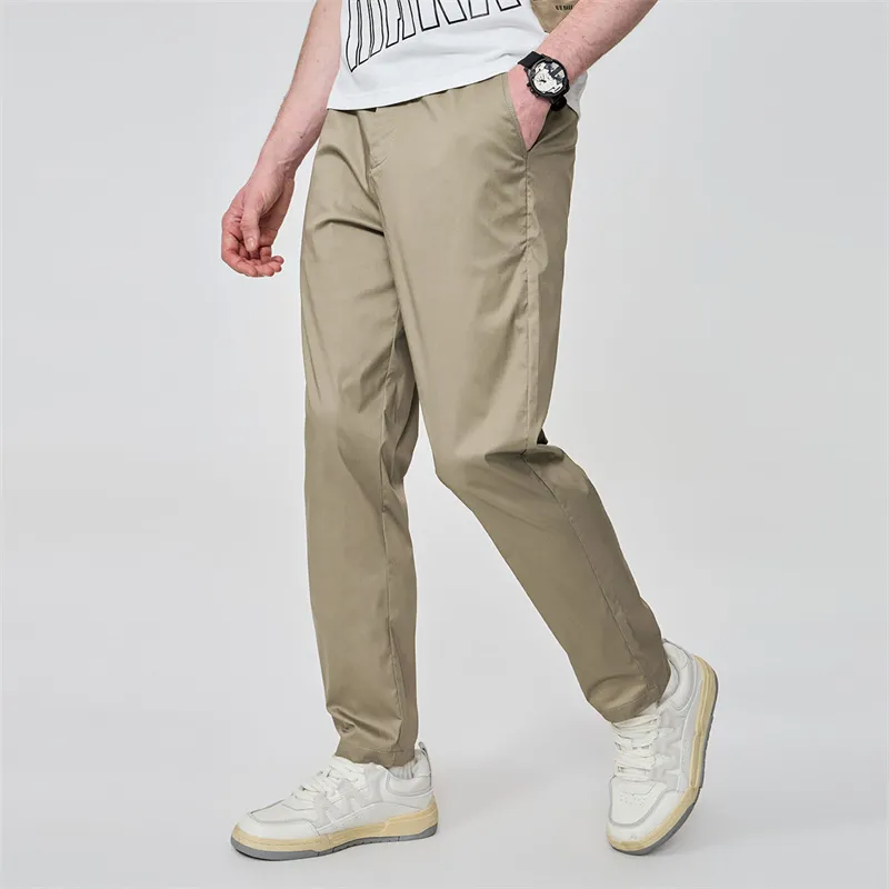 FAIRWHALE Casual Pants Men's Khaki-4