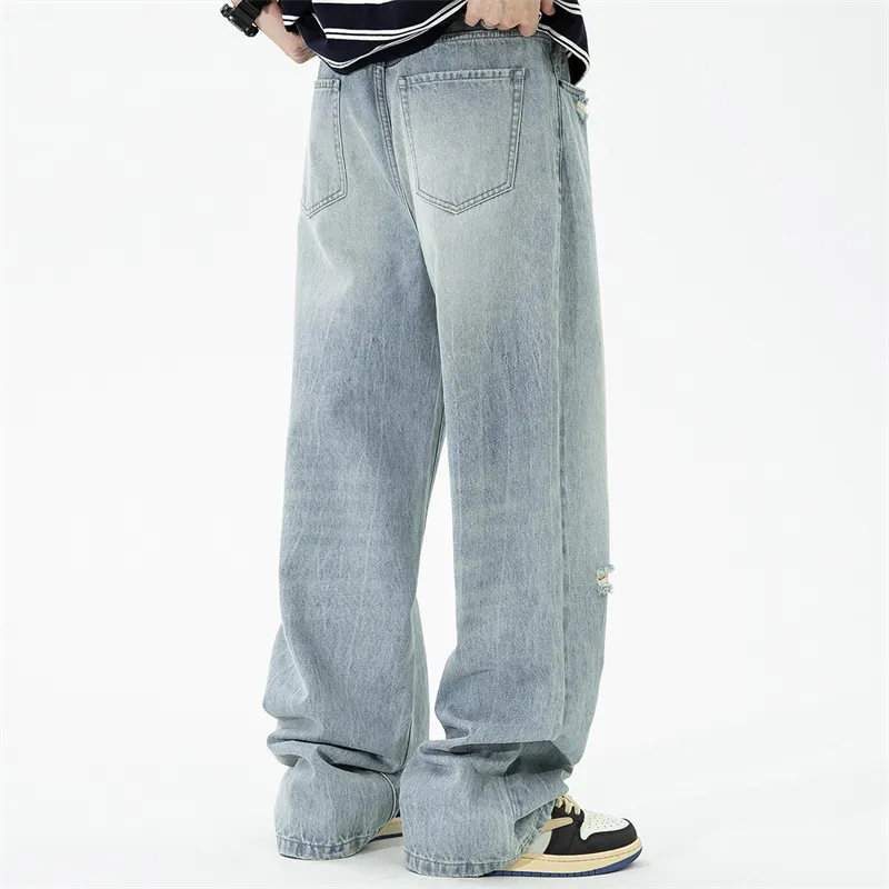 FAIRWHALE Jeans Unisex Light Blue-5