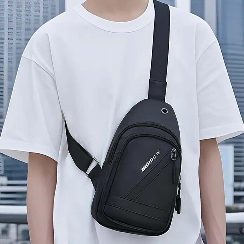 361° Polyester Sling Bag, Crossbody Bag, Shoulder Bag Trumpets Men's Black-4