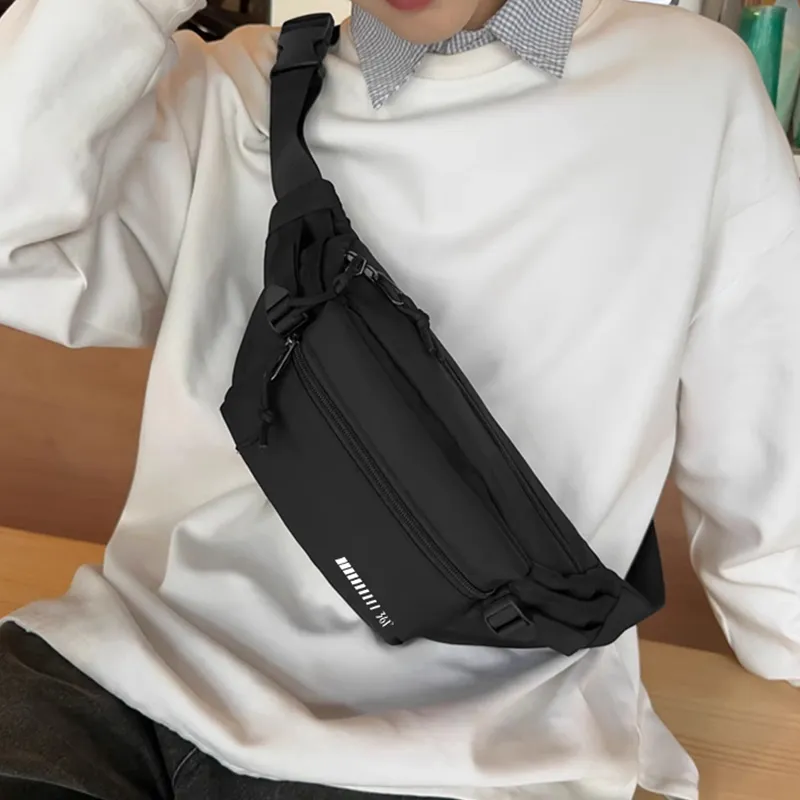 361° Nylon Fabric Bag Regular Unisex Black-4