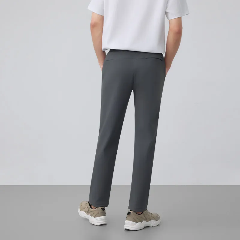 RAPIDO Fleece Lined Anti Static Water Resistant Mid Rise Versatile Casual Pants Men's-10