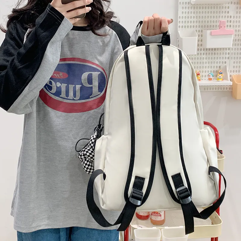 Venerable Brahma Nylon Backpack Women's White/Gray/Black/Red/Blue-2