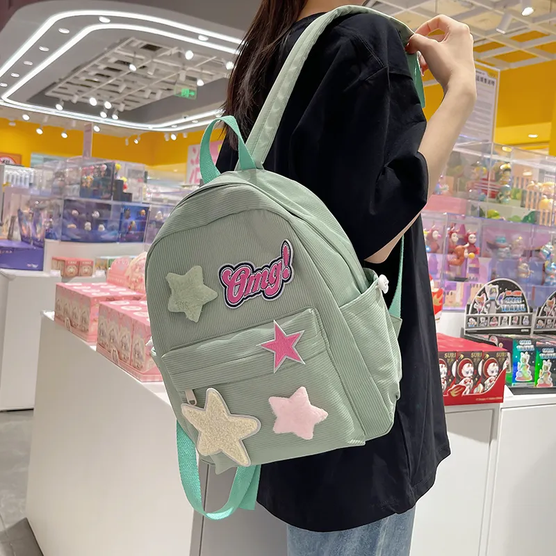 Venerable Brahma Nylon Backpack Women's Yellow/Green/Pink-7