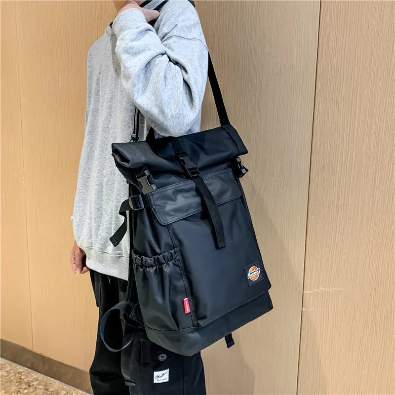 Venerable Brahma Oxford Backpack Large Size Unisex Black/Gray-5