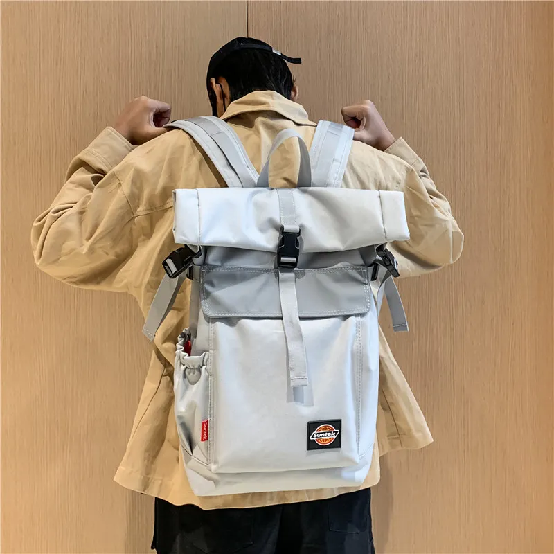 Venerable Brahma Oxford Backpack Large Size Unisex Black/Gray-13