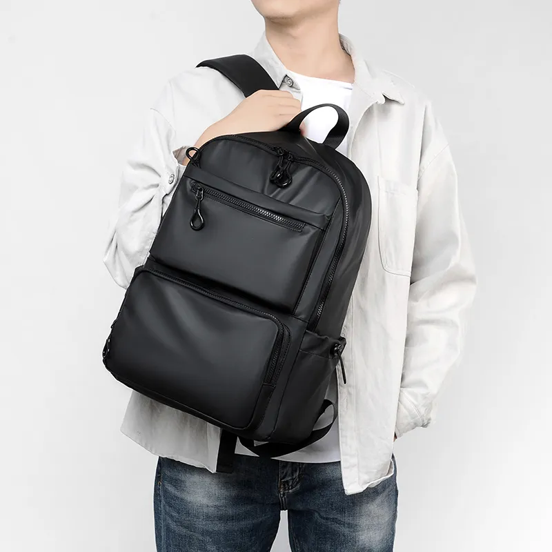 Venerable Brahma Water Repellent Fabric Backpack Regular Unisex Black/Gray/Blue-5