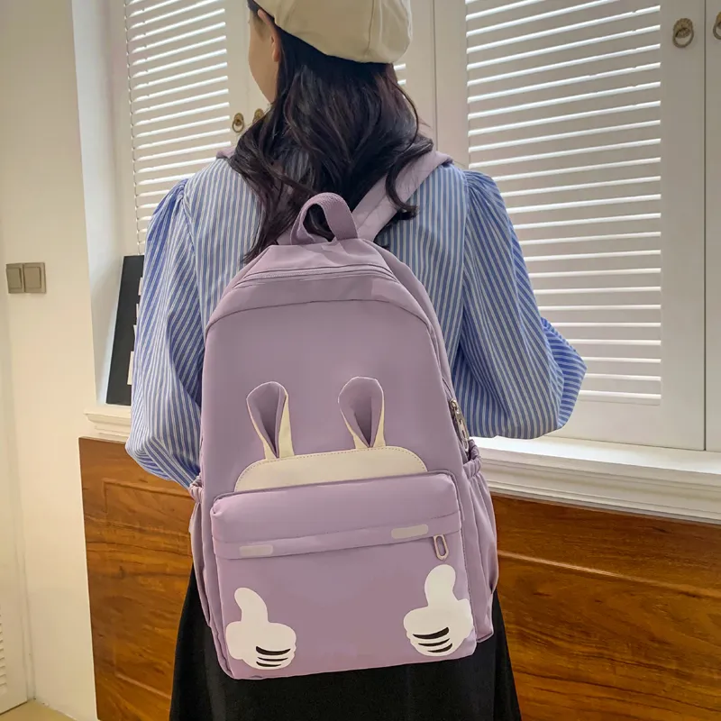 Venerable Brahma Nylon Backpack Women's Black/Purple/Orange/Green/Blue/Pink-9