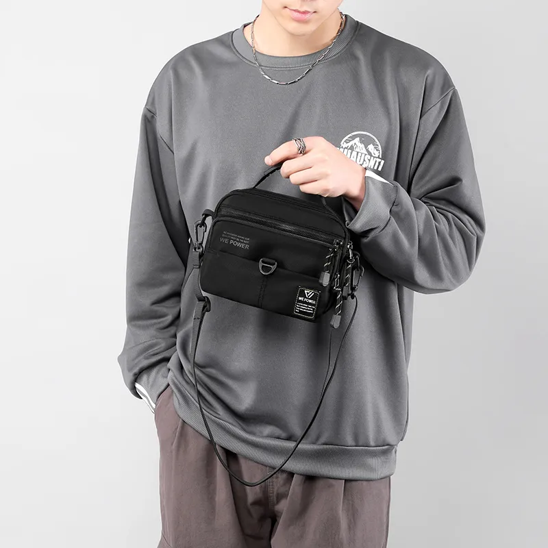 Venerable Brahma Nylon Fabric Fanny Pack Regular Men's Jasper/Royal Blue/Black/Gray/Gray Green-7
