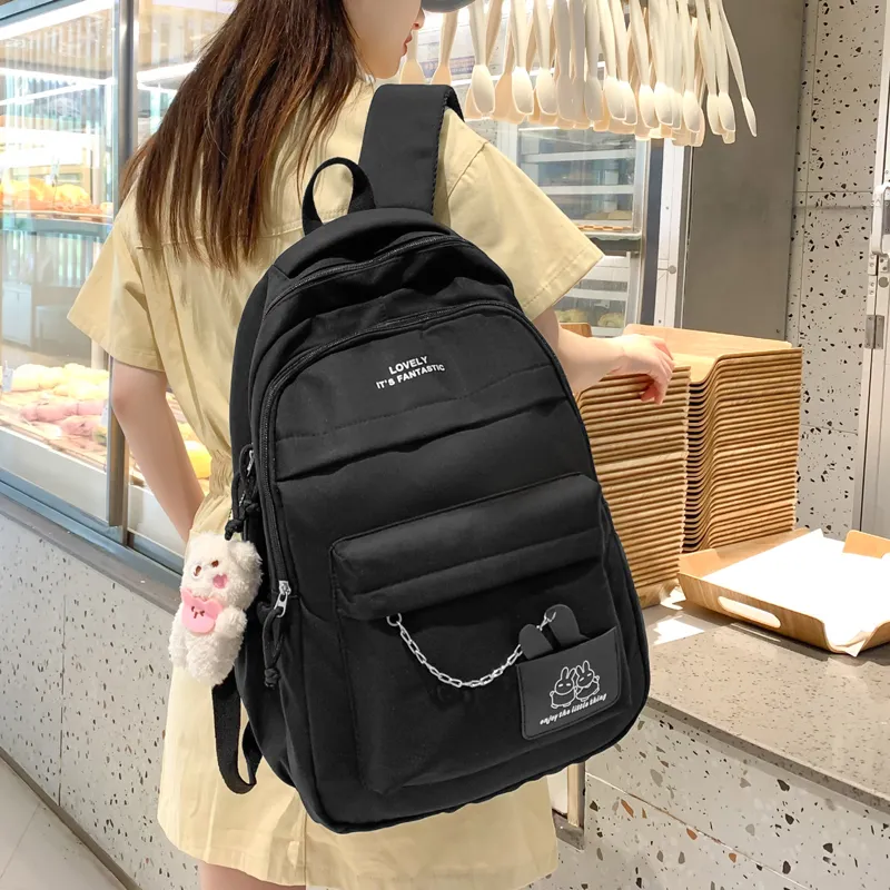 Venerable Brahma Nylon Backpack Women's Black/Purple/Green/Blue/Pink-4