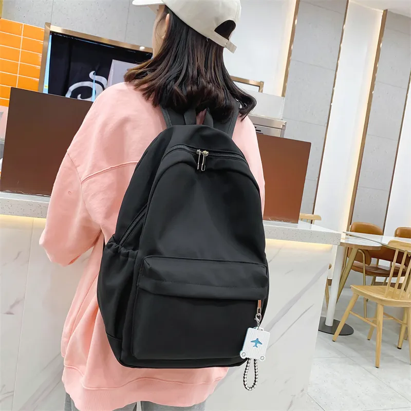 Venerable Brahma Nylon Backpack Regular Women's Black/Green/Blue/Light Khaki/Pink-4