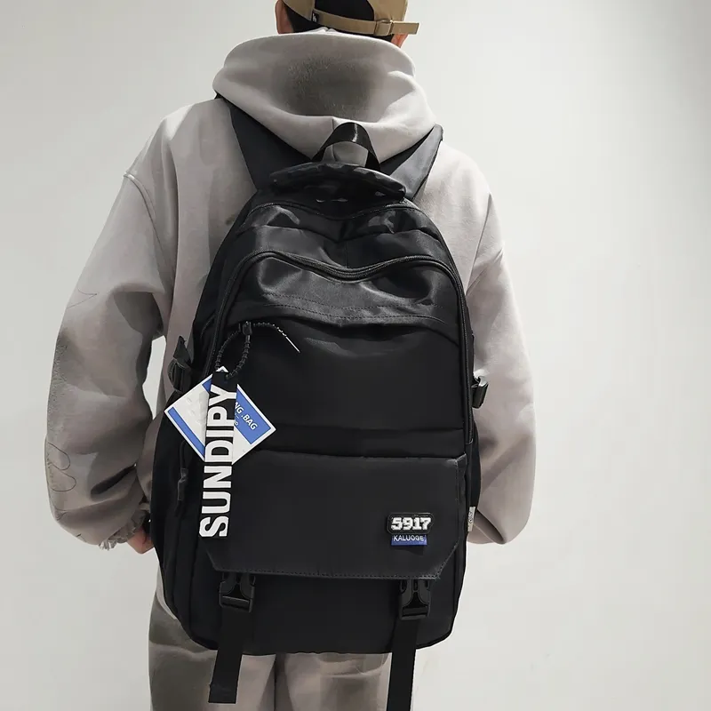 Venerable Brahma Nylon Backpack Regular Unisex Coffee/Gray/Black/Blue-9