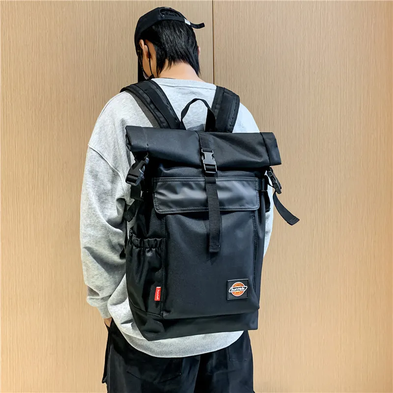 Venerable Brahma Oxford Backpack Large Size Unisex Black/Gray-3