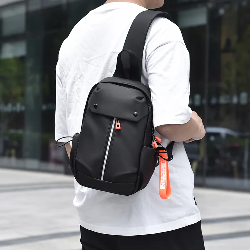 Venerable Brahma Oxford Backpack Crossbody Bag Portable Sling Bag Regular Men's Black/Gray-6