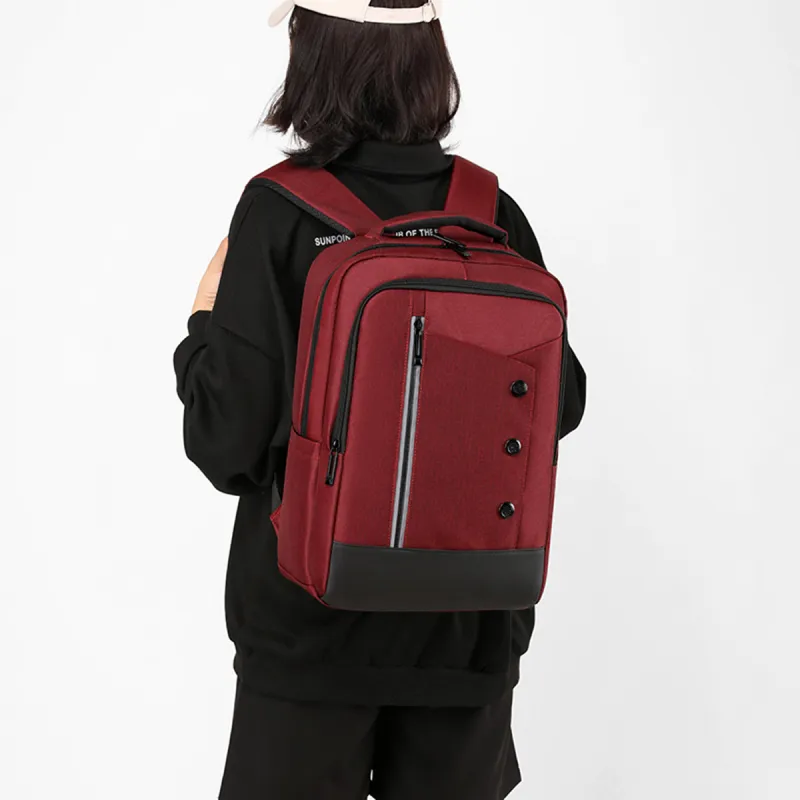 Venerable Brahma Nylon Backpack Large Size Men's Black Blue Burgundy Dark Gray Light Gray-6
