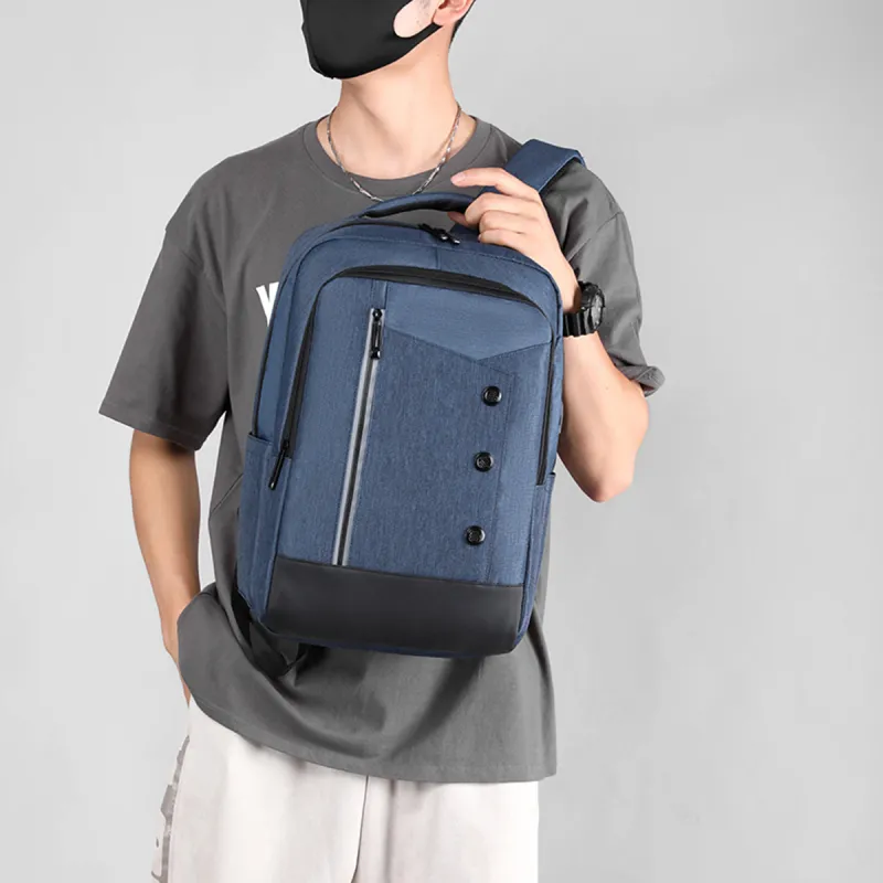 Venerable Brahma Nylon Backpack Large Size Men's Black Blue Burgundy Dark Gray Light Gray-3