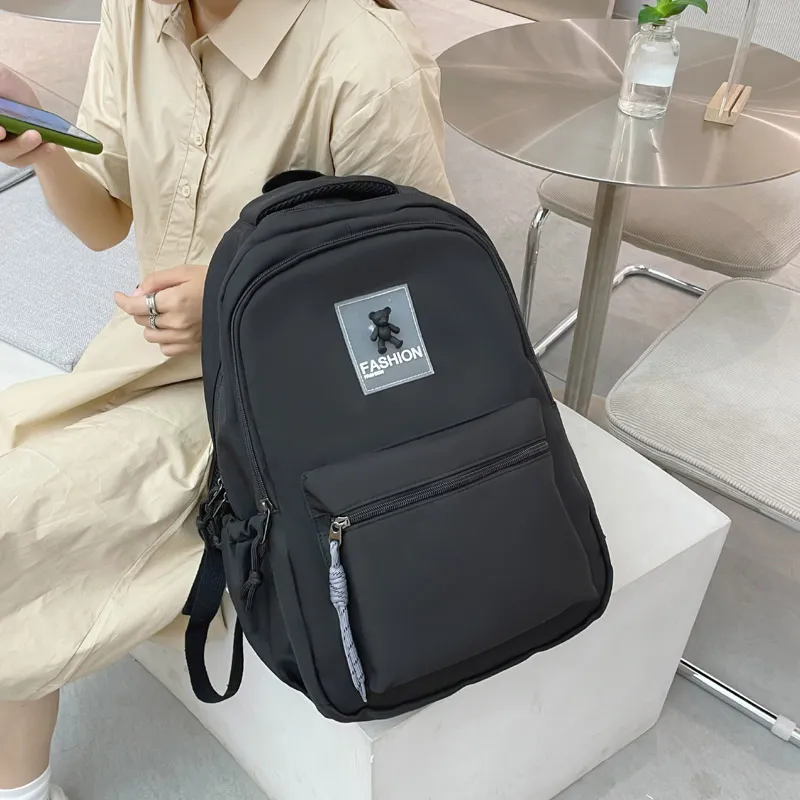 Venerable Brahma Nylon Backpack Regular Women's Gray/Black/Orange/Green/Blue-2