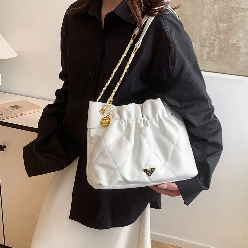 Venerable Brahma PU Shoulder Bag Women's Black/White-3