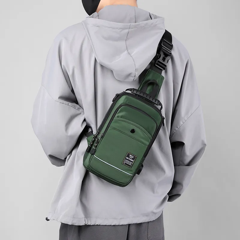 Venerable Brahma Nylon Fabric Sling Bag Regular Men's-2